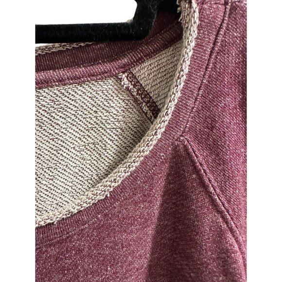 π 2/$20 πRock Republic Maroon Distressed Sweatshirt, Silver Button Accent sz X - Picture 5 of 9